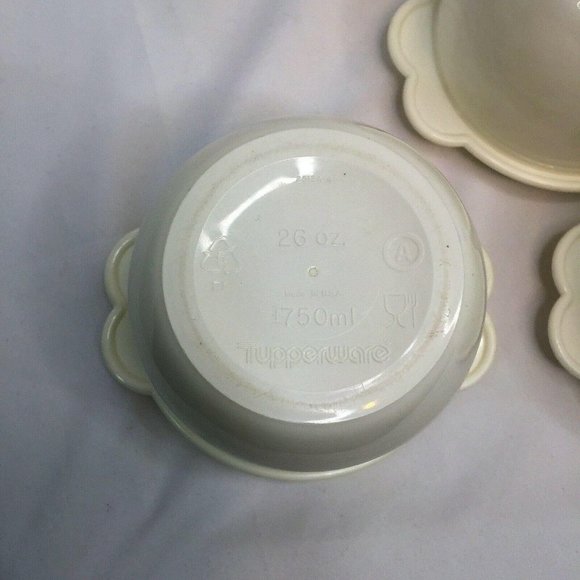 Vintage Tupperware One Touch Bowls 2514A Set of 3 - Picture 7 of 9